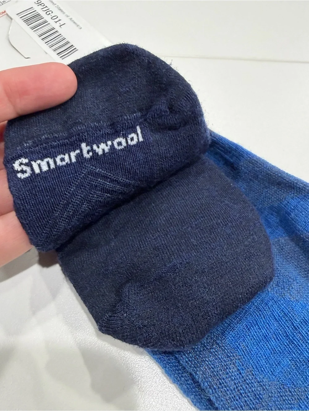 SmartWool Men's Large Run Targeted Cushion Compression Socks Navy Blue NWT